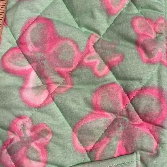 Wild Fable Fun women’s Hooded Quilted Jacket Mint Green Floral Size XS NWT - Picture 6 of 8